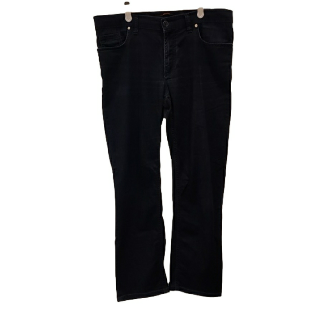 ALBERTO PIPI Regular Slim Fit Navy BLUE Men's Size 34/36 **length altered to 28"